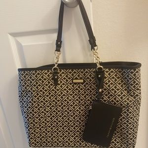 Tommy Hillfiger black large tote